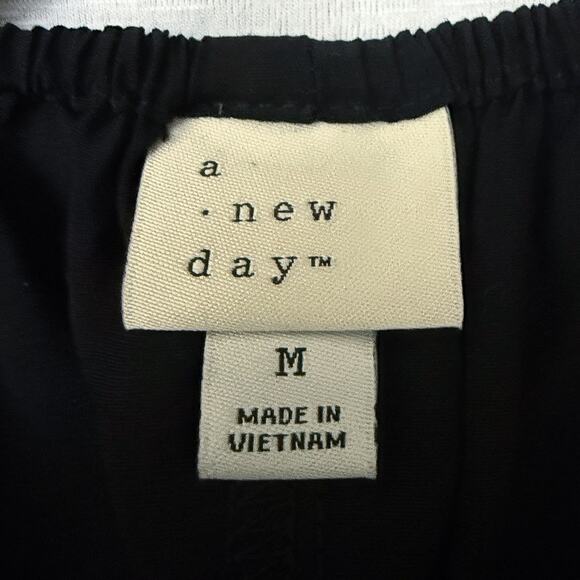 NWT A New Day Black Open Back Maxi Dress Sleeveless V Neck Women’s Medium - Picture 3 of 5